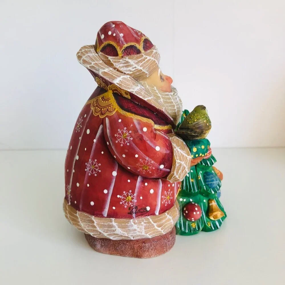 Derevo Collection G. DeBrekht‎ Secret Surprise Santa Box Figurine Box